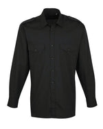 Premier Workwear Mens Pilot Long Sleeve Shirt - PR210M - thumbnail 2