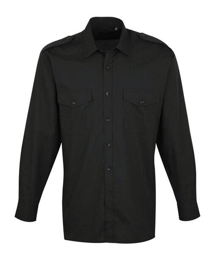 Premier Workwear Mens Pilot Long Sleeve Shirt - PR210M