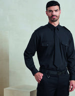 Premier Workwear Mens Pilot Long Sleeve Shirt - PR210M - thumbnail 1