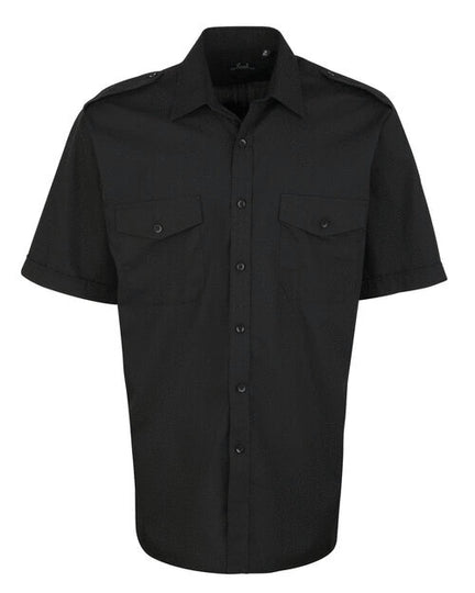 Premier Workwear Mens Short Sleeve Pilot Shirt - PR212M