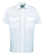 Premier Workwear Mens Short Sleeve Pilot Shirt - PR212M - thumbnail 3