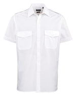 Premier Workwear Mens Short Sleeve Pilot Shirt - PR212M - thumbnail 4