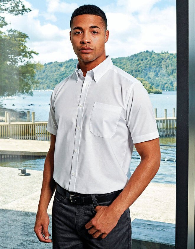 Premier Men's Short Sleeve Signature Oxford Shirt