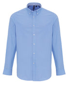 Premier Workwear Mens Cotton Rich Oxford Stripes Shirt - PR238M