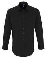 Premier Workwear Mens Stretch Poplin L/S Shirt - PR244M