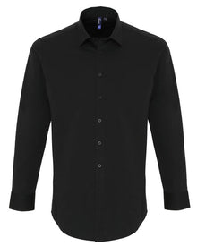 Men's Stretch Fit Cotton Poplin Long Sleeve Shirt