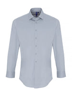 Premier Men's Stretch Fit Cotton Poplin Long Sleeve Shirt - [CLEARANCE] - thumbnail 2