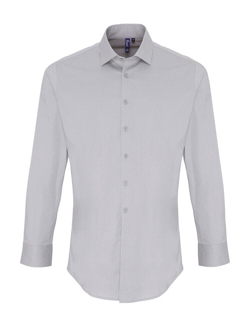 Premier Workwear Mens Stretch Poplin L/S Shirt - PR244M
