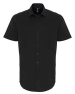 Premier Workwear Mens Stretch Poplin S/S Shirt - PR246M