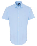 Premier Workwear Mens Stretch Poplin S/S Shirt - PR246M - thumbnail 3