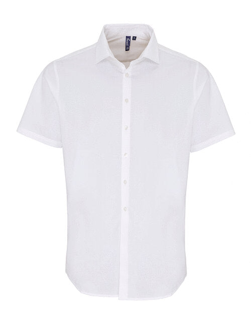 Premier Workwear Mens Stretch Poplin S/S Shirt - PR246M
