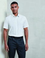 Premier Workwear Mens Stretch Poplin S/S Shirt - PR246M