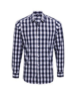 Premier Workwear Mens Mulligan Check Long Sleeve Cotton Shirt - PR250M - thumbnail 5