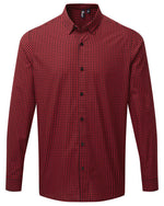 Premier Workwear Mens Maxton Check Long Sleeve Shirt - PR252M - thumbnail 2
