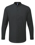 Premier Workwear Mens Banded Collar Grandad Shirt - PR258M