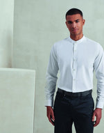 Premier Workwear Mens Banded Collar Grandad Shirt - PR258M
