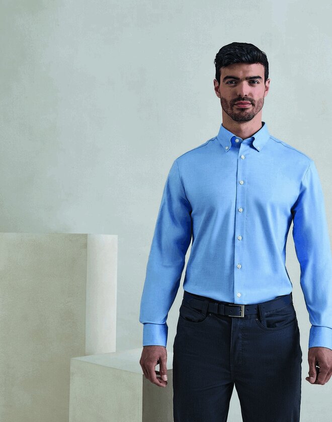 Premier Workwear Oxford Mens Long Sleeve Shirt - PR284M