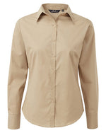 Premier Workwear Ladies Long Sleeve Poplin Blouse - PR300M