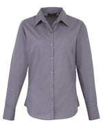 Premier Workwear Ladies Long Sleeve Poplin Blouse - PR300M - thumbnail 16