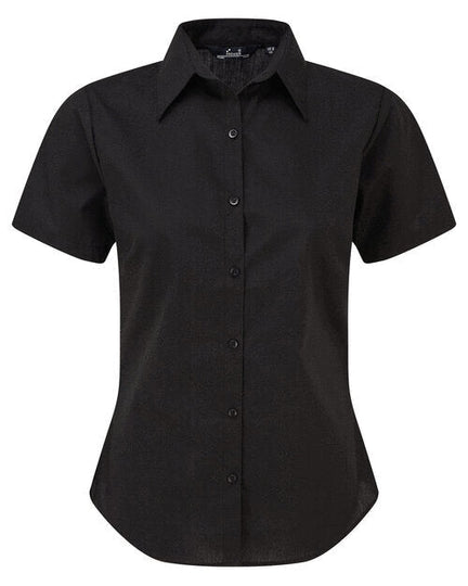 Premier Ladies Short Sleeve Poplin Blouse - PR302 - [CLEARANCE]