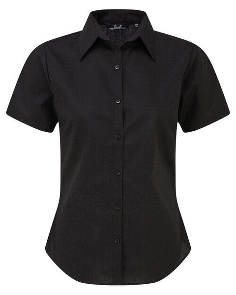 Premier Ladies Short Sleeve Poplin Blouse - PR302 - [CLEARANCE]