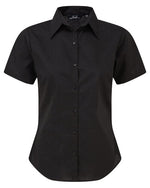 Premier Workwear Ladies Short Sleeve Poplin Blouse - PR302M - thumbnail 2