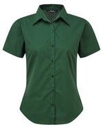 Premier Workwear Ladies Short Sleeve Poplin Blouse - PR302M - thumbnail 3