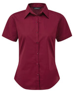 Premier Workwear Ladies Short Sleeve Poplin Blouse - PR302M - thumbnail 4