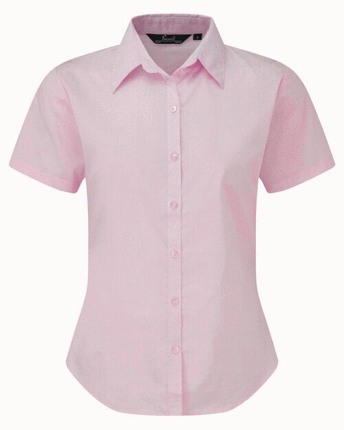 Premier Workwear Ladies Short Sleeve Poplin Blouse - PR302M