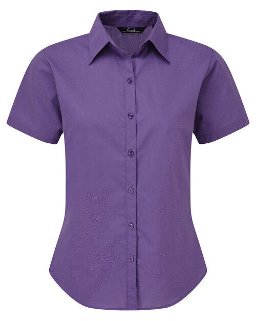 Premier Workwear Ladies Short Sleeve Poplin Blouse - PR302M