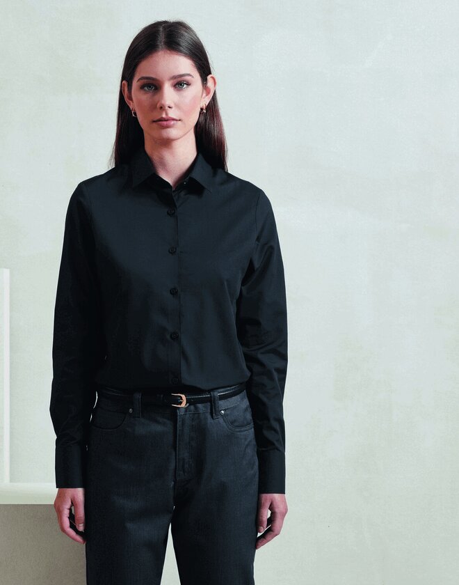 Premier Workwear Long Sleeve Poplin Shirt - PR303F