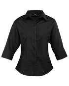Premier Workwear Ladies 3/4 Sleeve Poplin Blouse - PR305M