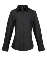Premier Workwear Ladies Poplin Supreme Long Sleeve Shirt - PR307M - thumbnail 2