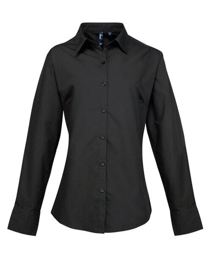Premier Workwear Ladies Poplin Supreme Long Sleeve Shirt - PR307M