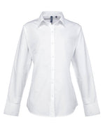 Premier Workwear Ladies Poplin Supreme Long Sleeve Shirt - PR307M - thumbnail 3