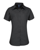 Premier Workwear Ladies Poplin Supreme Short Sleeve Shirt - PR309M