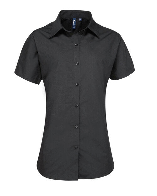 Premier Workwear Ladies Poplin Supreme Short Sleeve Shirt - PR309M