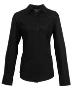Premier Workwear Ladies Long Sleeve Signature Oxford Blouse - PR334M - thumbnail 2