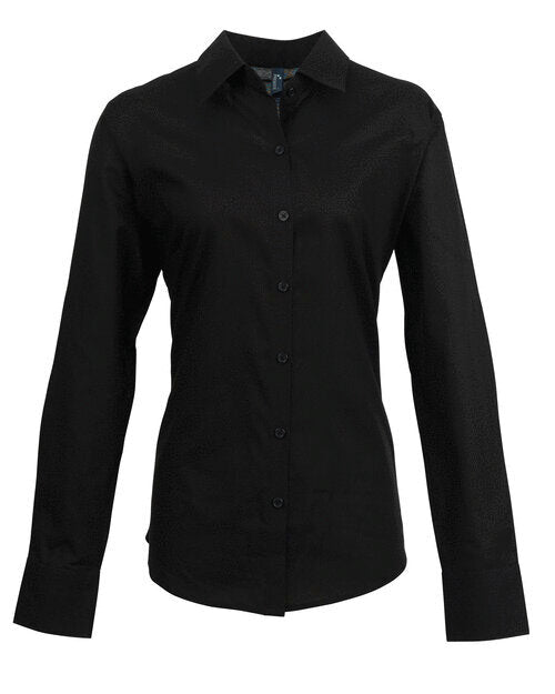Premier Workwear Ladies Long Sleeve Signature Oxford Blouse - PR334M