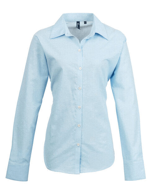 Premier Workwear Ladies Long Sleeve Signature Oxford Blouse - PR334M
