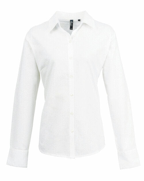 Premier Workwear Ladies Long Sleeve Signature Oxford Blouse - PR334M