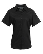 Premier Workwear Ladies Signature Oxford Short Sleeve Blouse - PR336M