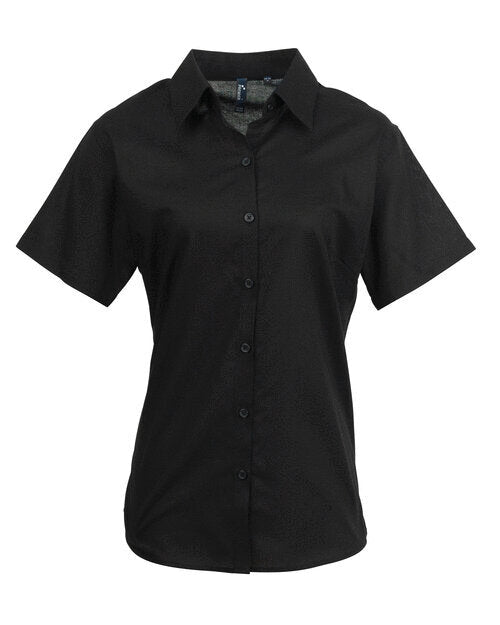 Premier Women's Short Sleeve Signature Oxford Blouse