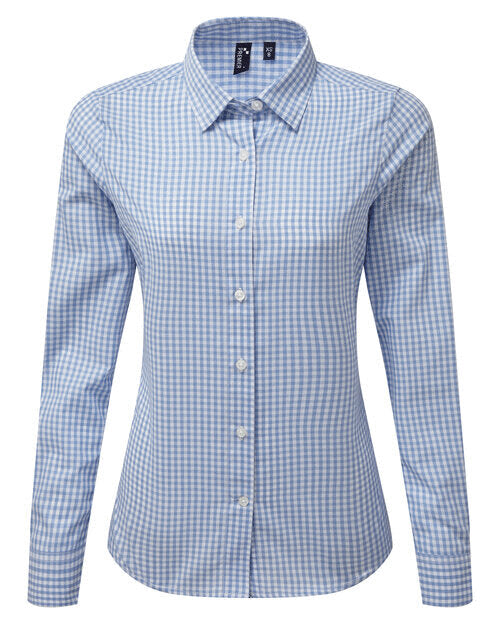 Premier Workwear Ladies Maxton Check Long Sleeve Shirt - PR352M