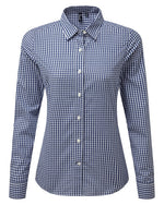 Premier Workwear Ladies Maxton Check Long Sleeve Shirt - PR352M - thumbnail 4
