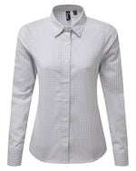 Premier Workwear Ladies Maxton Check Long Sleeve Shirt - PR352M - thumbnail 5
