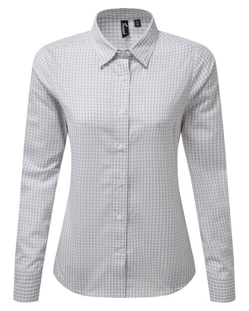 Premier Workwear Ladies Maxton Check Long Sleeve Shirt - PR352M