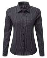 Premier Workwear Ladies Maxton Check Long Sleeve Shirt - PR352M - thumbnail 6