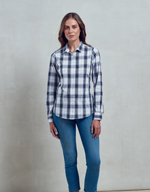 Premier 'Ginmill' Check - Women's Long Sleeve Cotton Shirt