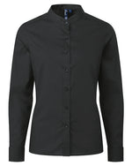 Premier Workwear Ladies Banded Collar Grandad Shirt - PR358M - thumbnail 2